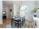 Formal dining room with hardwood floors, chandelier, and built-in hutch at 122 North Park Ave, Summerville, SC 29485