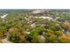 Aerial view of neighborhood near water at 1581 Harborsun Dr, Charleston, SC 29412