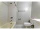 Clean bathroom with white tile and a white toilet and sink at 1848 Mepkin Rd # 1043, Charleston, SC 29407