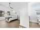 Bright bedroom with vaulted ceiling and en-suite bathroom at 1994 Groveland Ave, North Charleston, SC 29405