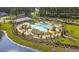 Resort-style pool with expansive sundeck and cabanas at 303 Tiliwa Street, Summerville, SC 29486