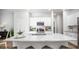 Modern kitchen with white cabinets, granite countertops, and stainless steel appliances at 304 Tiliwa Street, Summerville, SC 29486