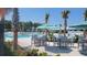 Resort-style pool with lounge chairs and umbrellas at 364 Trailmore Ln, Summerville, SC 29486