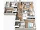 3-bedroom, 2.5-bathroom home floor plan showcasing spacious bedrooms and large closets at 5876 Hwy 165, Ravenel, SC 29470