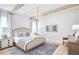 Main bedroom with wood beams and a neutral color scheme at 742 Blueway Ave, Summerville, SC 29486