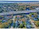 Aerial view of neighborhood near highway and river at 1328 Cottonwood St, Charleston, SC 29403