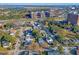 Aerial view showing home's location near the water at 1328 Cottonwood St, Charleston, SC 29403