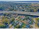 Aerial view of homes near highway and waterway at 1328 Cottonwood St, Charleston, SC 29403