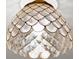 Close-up of a unique, ornate light fixture with a shell-like design at 172 Sea Cotton Cir, Charleston, SC 29412