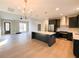 Open floor plan with modern kitchen and island at 42 Summer Dr, Walterboro, SC 29488