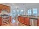 Kitchen with stainless steel appliances and granite counters at 4591 Cape Island Dr, Awendaw, SC 29429