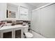 Clean bathroom with a modern vanity and shower/tub combo at 607 Mountain Pine Road, Moncks Corner, SC 29461