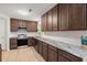 Updated kitchen featuring wood cabinets and granite countertops at 607 Mountain Pine Road, Moncks Corner, SC 29461