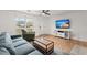 Living room with hardwood floors and comfy seating at 607 Mountain Pine Road, Moncks Corner, SC 29461