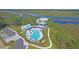 Community pool, clubhouse, and parking area at 109 Peninsula Dr, Hollywood, SC 29470