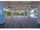 Spacious community deck with ceiling fans and waterfront views at 109 Peninsula Dr, Hollywood, SC 29470