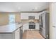 Modern kitchen with stainless steel appliances and white cabinets at 120 Clear Tide Dr, Summerville, SC 29486