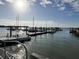 Boats docked at a marina on a sunny day at 2 Mcdonough Rd # B-19, Folly Beach, SC 29439
