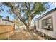 Backyard with large tree and shed at 2735 Constitution Ave, North Charleston, SC 29405
