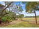 Landscaped backyard with scenic golf course view at 3017 Ocean Winds Dr, Seabrook Island, SC 29455