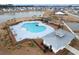 Resort-style pool with adjacent clubhouse at 456 Carrara Dr, Summerville, SC 29486