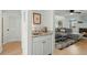 Small wet bar with granite countertop and sink at 195 Pine Shadow Dr, Goose Creek, SC 29445