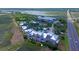 Aerial view of townhomes near marsh and highway at 2111 Tides End Rd, Charleston, SC 29412