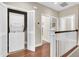 Convenient laundry closet with a stackable washer and dryer at 2111 Tides End Rd, Charleston, SC 29412