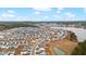 Aerial view of large neighborhood by lake at 655 Black Pine Rd, Moncks Corner, SC 29461
