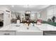 Modern kitchen sink with a farmhouse-style faucet, white quartz countertops at 655 Black Pine Rd, Moncks Corner, SC 29461
