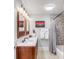 Bathroom with double vanity and shower/tub combo at 132 Spring St, Charleston, SC 29403