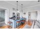 Modern kitchen with island and stainless steel appliances at 132 Spring St, Charleston, SC 29403