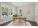 Home office with hardwood floors, a wooden desk, and plenty of natural light at 1363 Rivella Dr, Mount Pleasant, SC 29464