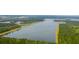 Large lake surrounded by lush green forest and residential area at 153 Belfort Pl, Summerville, SC 29486