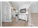 Bright entryway with hardwood floors and storage at 153 Belfort Pl, Summerville, SC 29486