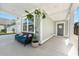 Covered entryway with seating and potted plant at 153 Belfort Pl, Summerville, SC 29486