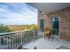 Private balcony with outdoor seating and marsh views at 155 Wingo Way # 424, Mount Pleasant, SC 29464