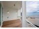 Spacious deck with ocean views and white railings at 1579 E Ashley Ave, Folly Beach, SC 29439