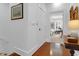 Upper hallway with hardwood floors, door to bedroom, view of another room at 1899 Carolina Towne Ct, Mount Pleasant, SC 29464