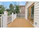 Back deck with access to backyard and wooden double doors at 194 Nassau St, Charleston, SC 29403