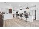 Modern kitchen with white cabinets, granite counters and island at 352 Herty Park Dr, Moncks Corner, SC 29461