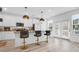 Modern kitchen with white cabinets, granite counters and island at 352 Herty Park Dr, Moncks Corner, SC 29461