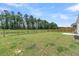Large backyard with pond view and wooden fence at 133 Ivory Shadow Rd, Summerville, SC 29486