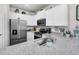 Modern kitchen with stainless steel appliances and granite countertops at 133 Ivory Shadow Rd, Summerville, SC 29486
