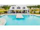 Resort-style pool with a large covered patio at 252 Watersglen Way, Summerville, SC 29486