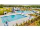 Lap pool and leisure pool with a water slide at 278 Watersglen Dr, Summerville, SC 29486