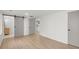 Bright bedroom with light wood flooring and barn door at 31 Allway St, Charleston, SC 29403