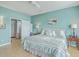 Bright bedroom with a queen-size bed and ensuite bathroom access at 506 Tranquil Waters Way, Summerville, SC 29486