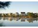 Couple canoeing on a calm lake in front of charming houses at 958 Carnes Crossing Blvd, Summerville, SC 29486