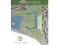 Aerial view of Timothy Lakes community, showcasing lakefront property and homes at 9 Edisto Crossing Ct, Ridgeville, SC 29472